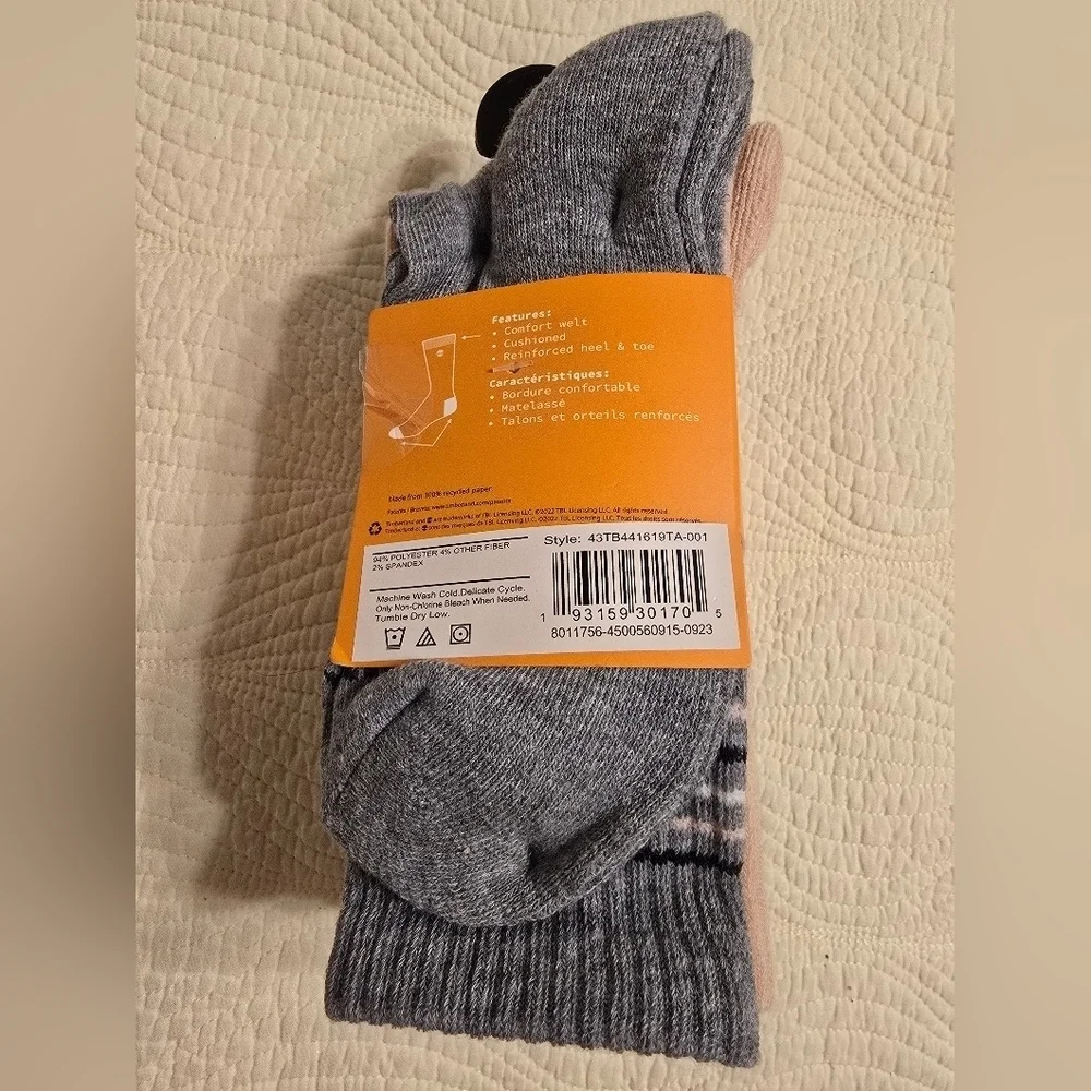 NWT Timberland Ladies Cushioned Boot Socks, Pack Of 5 Pairs